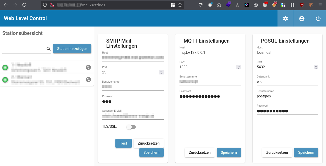 WLC Backend Settings